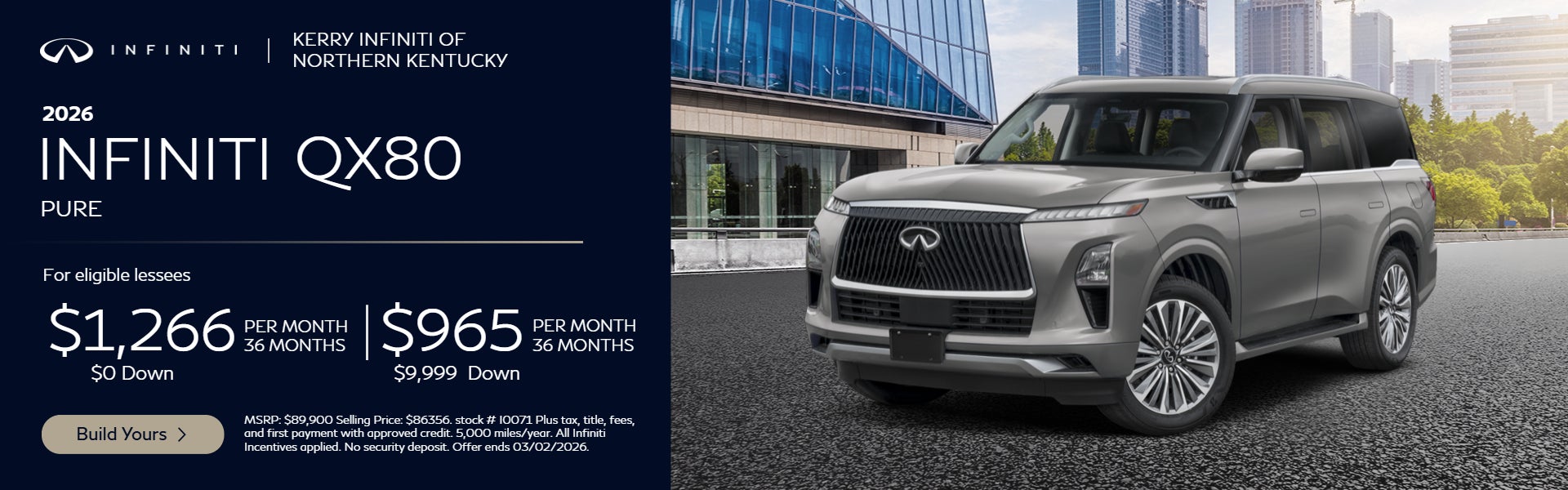 2026 Infiniti QX80 PURE