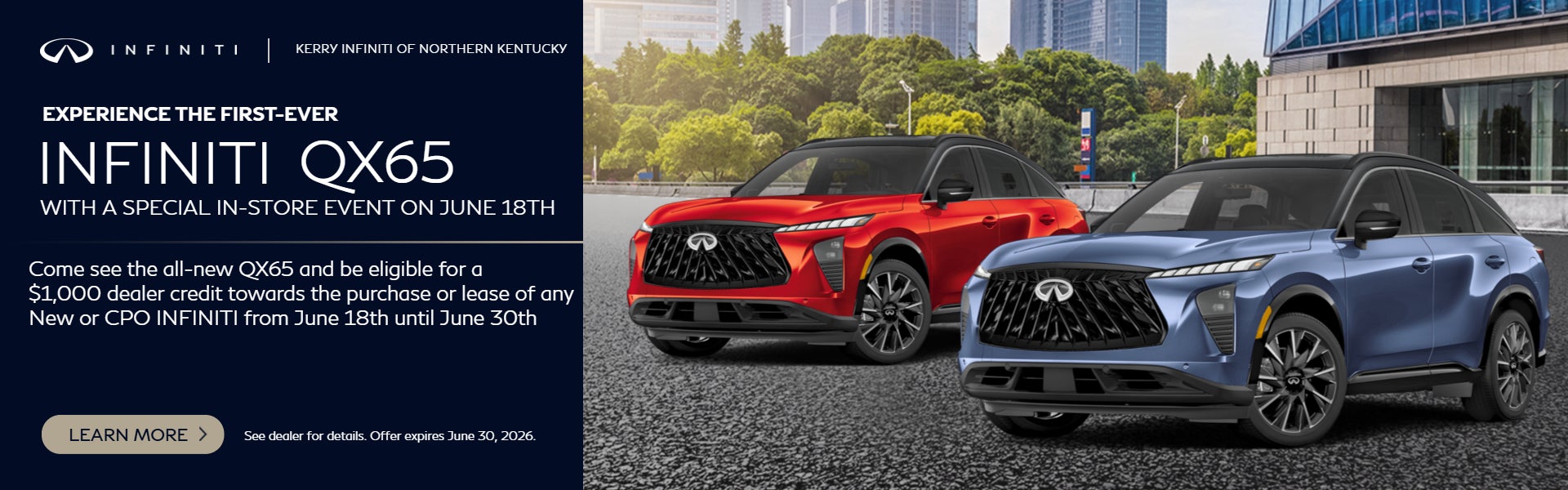 Come see the all-new QX65 